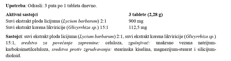 Sastav Forever Lycium Plus